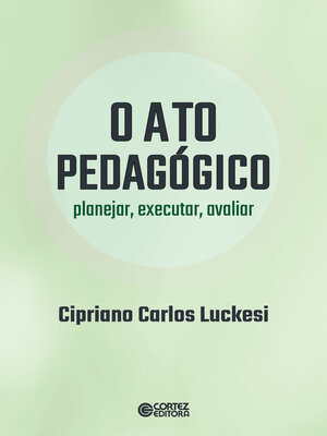 cover image of O ato pedagógico